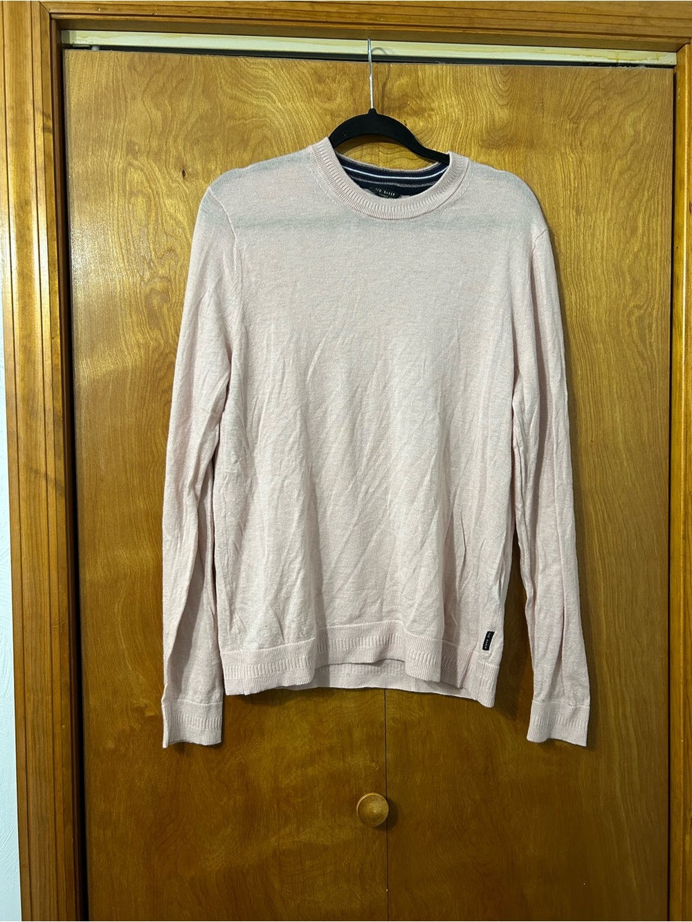 Ted Baker London Men's Pale Pink Crewneck Sweater